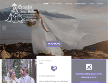 Tablet Screenshot of oraindasbridal.com